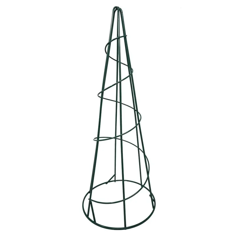 green floral wire cone frame 15 1 8