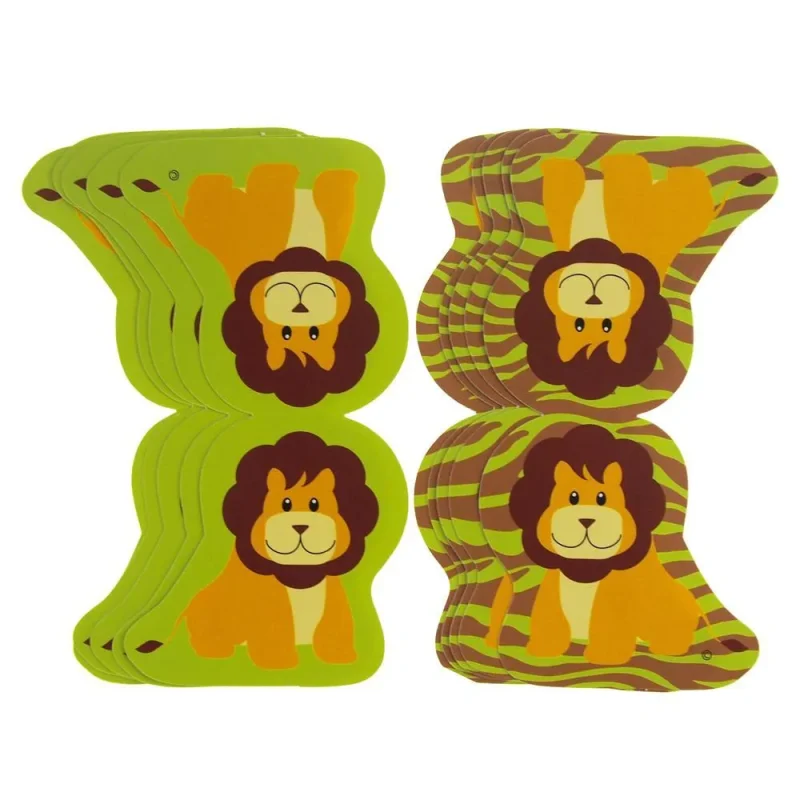 green lion safari paper cut outs 5 5 inches 10 pack