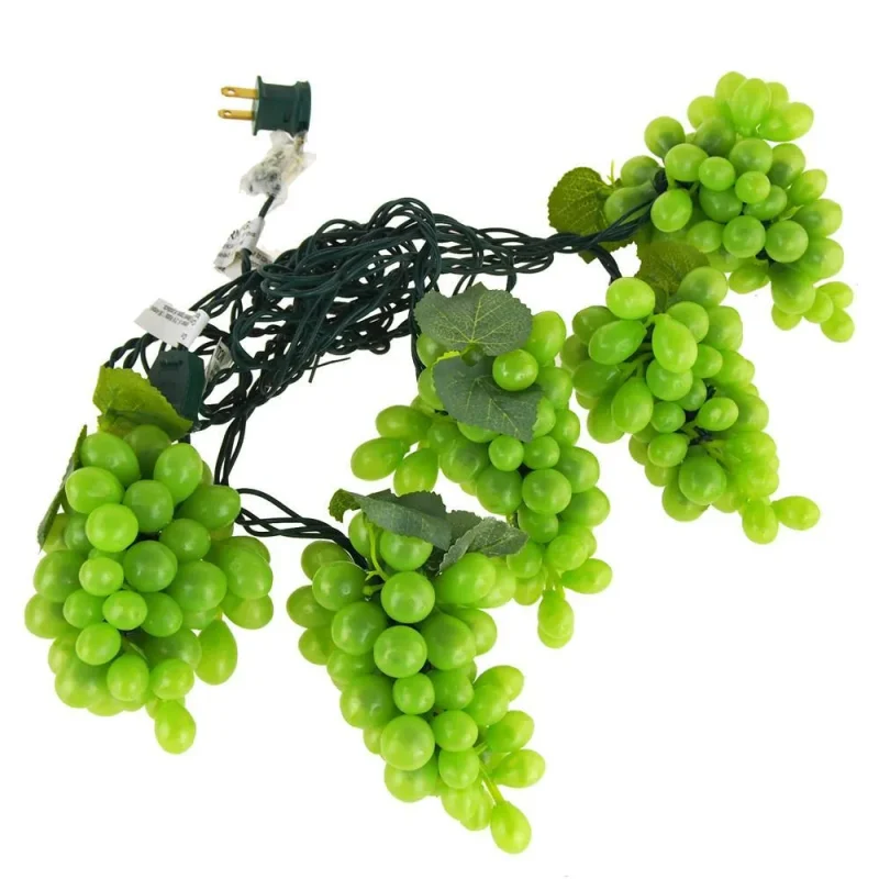 green plastic grape christmas string lights 100 led 8 inch