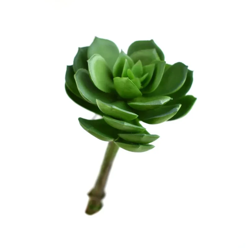 green prince echeveria succulent stem 5 inch artificial green