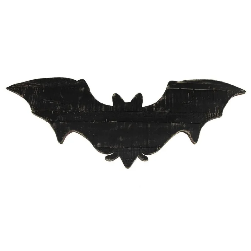 halloween wood bat wings decor 27 5 black