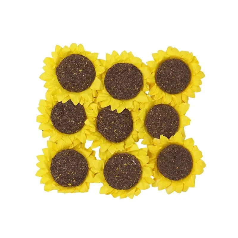 handmade yellow sunflower decorations 1 5 x 9pcs