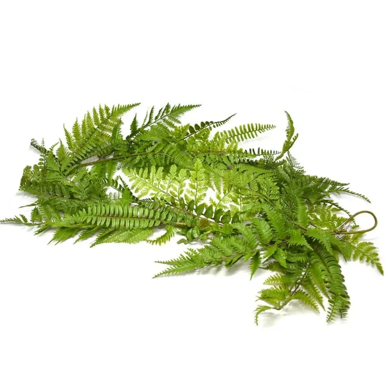 hanging artificial fern garland 60in green