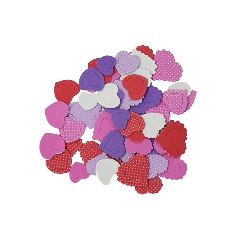 heart shape foam stickers 112 piece craft assortment