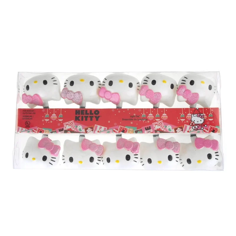 hello kitty string light set 10 led ornaments 12ft