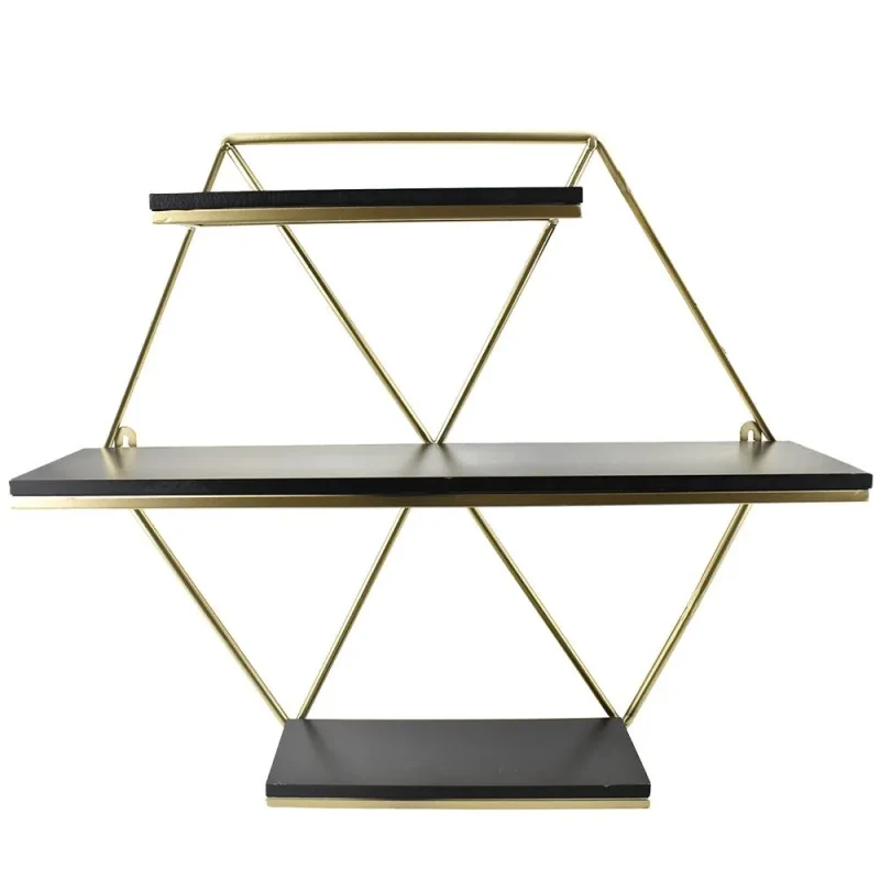 hexagon 3 layer hanging shelf 19 inch