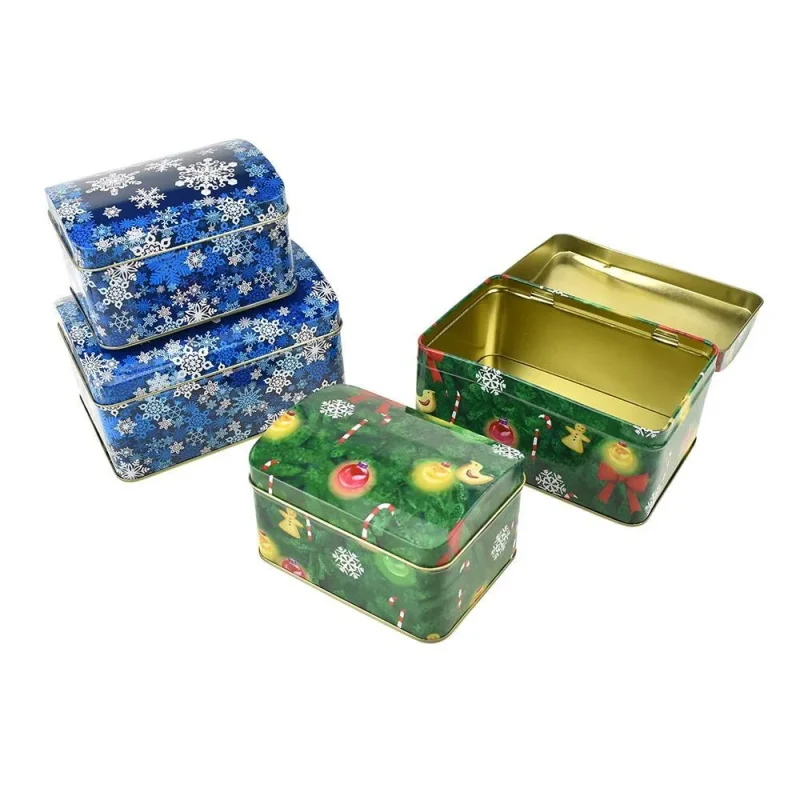 holiday cookie gift tins 4 pack