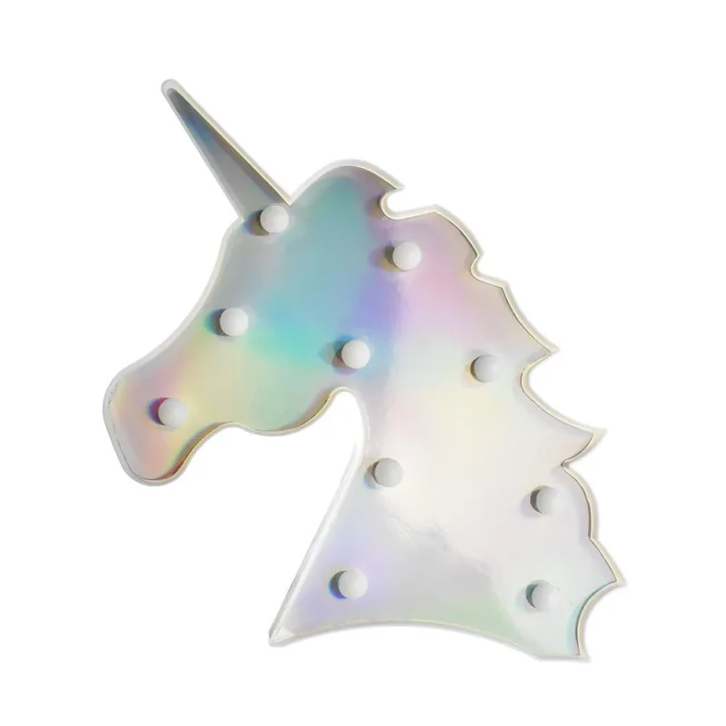 holographic unicorn led wall light 12 5 decor