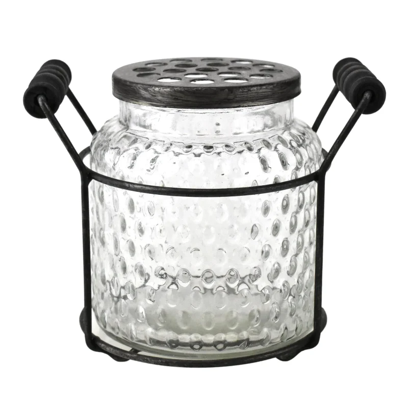 honeycomb potpourri glass jar 4 25 inch