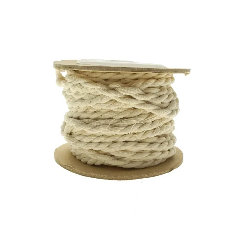 ivory 2mm cotton rope 16 25 yards roll