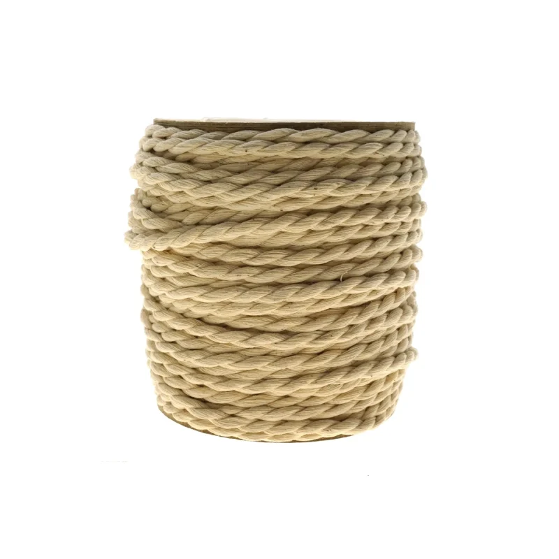 ivory cotton rope roll 2mm x 54 5 yards