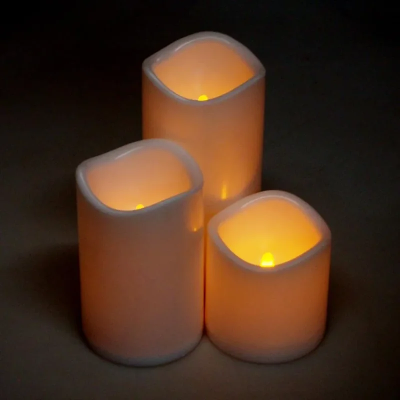 ivory flameless led candle plastic