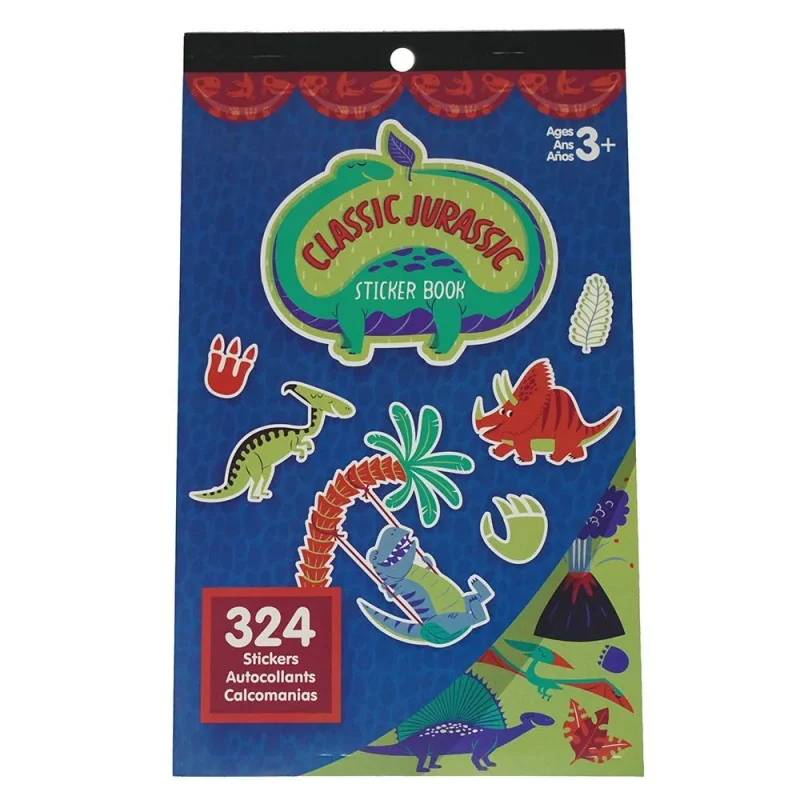 jurassic craft sticker book set 324 piece assortment