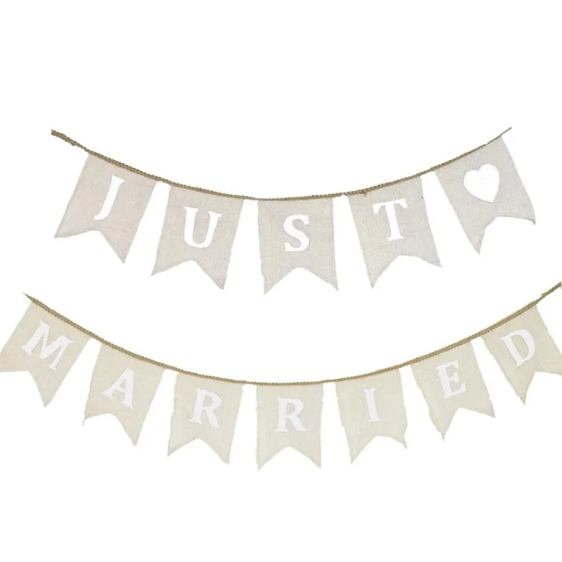 just married cream banner 80