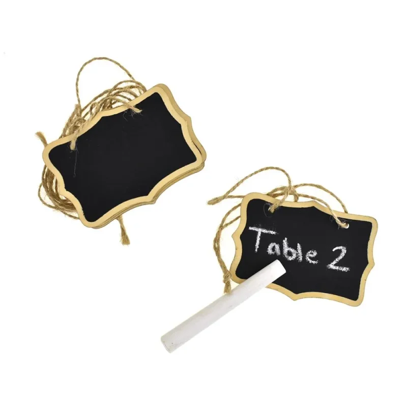 jute twine chalkboard signs 3 inch 6 pack with chalk