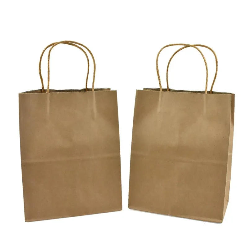 kraft gift bags brown 14 inch 12 pack