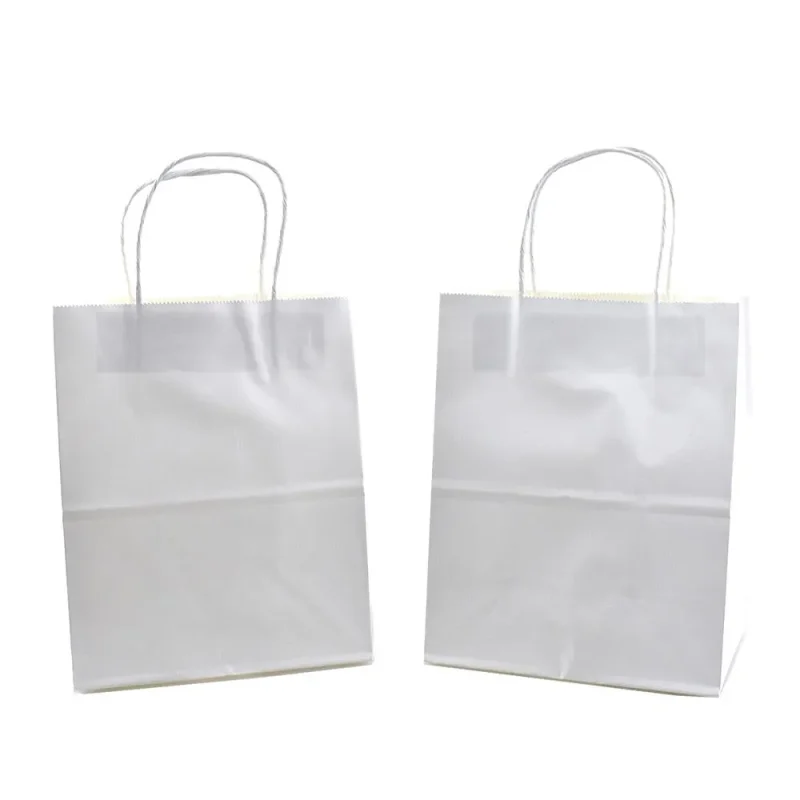 kraft white gift bags 14 x 12 count