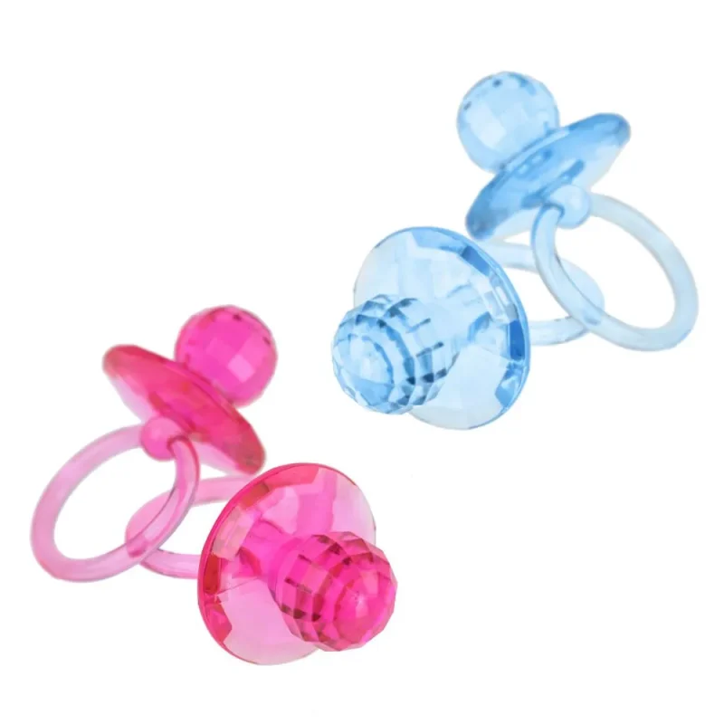 large 2 5 acrylic baby pacifier favors 12 pack