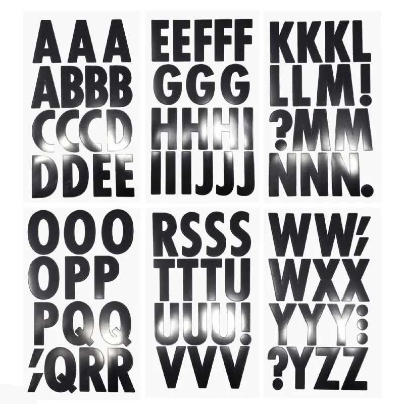 large alphabet letter stickers 3 inch 82 piece uppercase