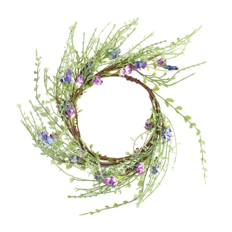 large twiggy lilac candle ring 6 5 inch