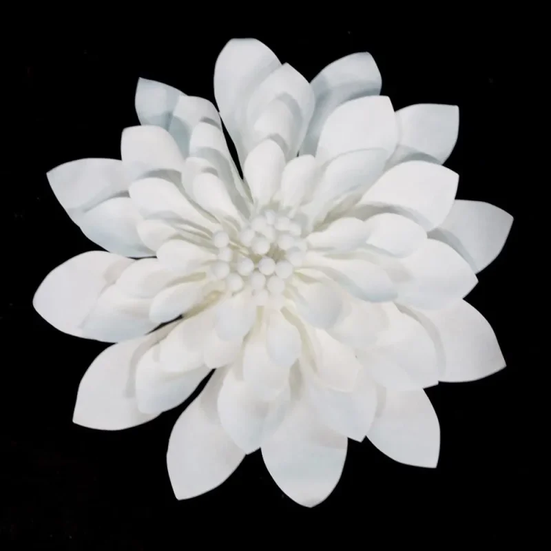 large white dahlia paper flower 12 inch