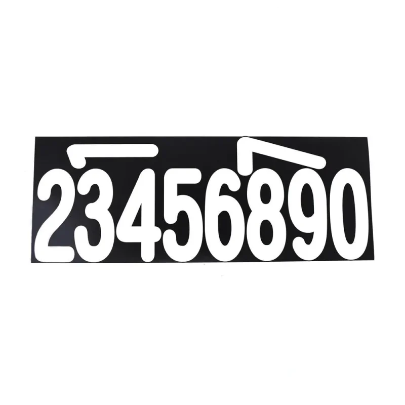 large white number stickers 3 inch 40 pack