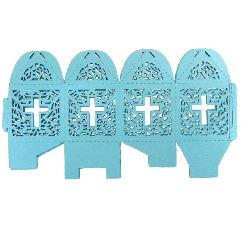 laser cut cross favor boxes 2 x 12pcs