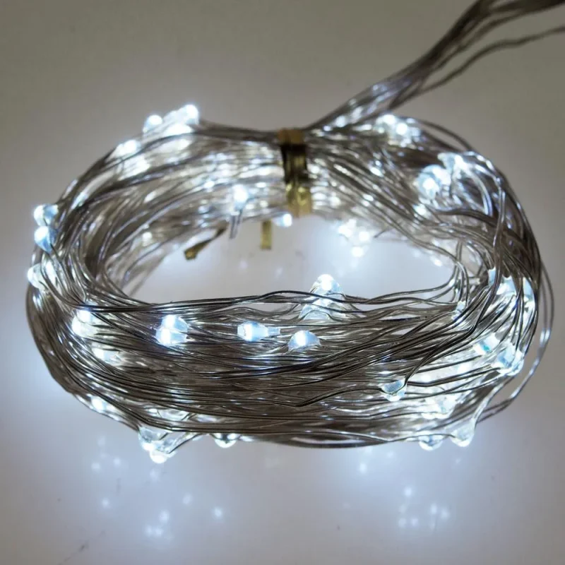 led branch string lights 6ft 18 white leds