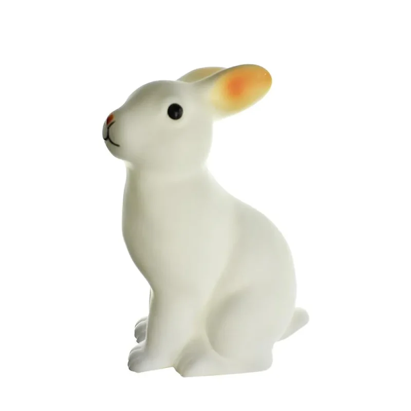 led bunny light up plastic lamp 6 inch multicolor