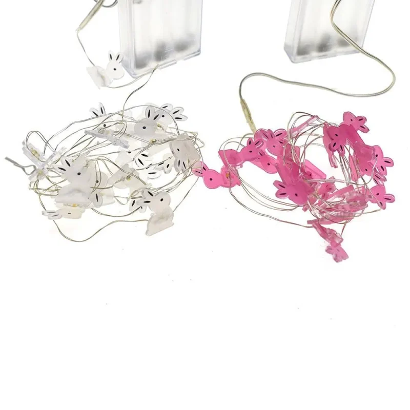 led bunny string lights 80 battery operated