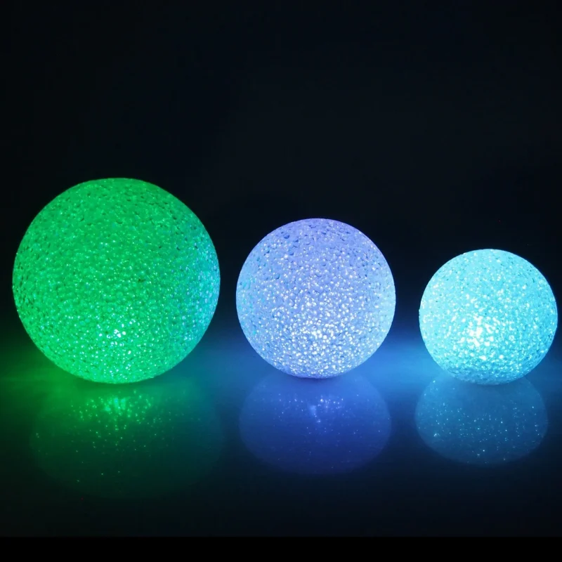 led crystal snowball centerpiece multi color glow