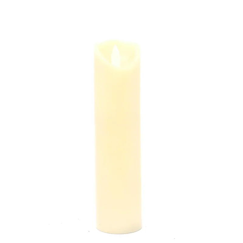 led flameless pillar candles slim design