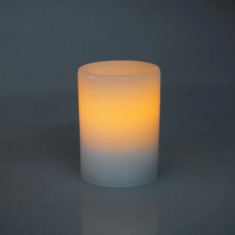 led ivory frosted candle light compact 3x2 inch