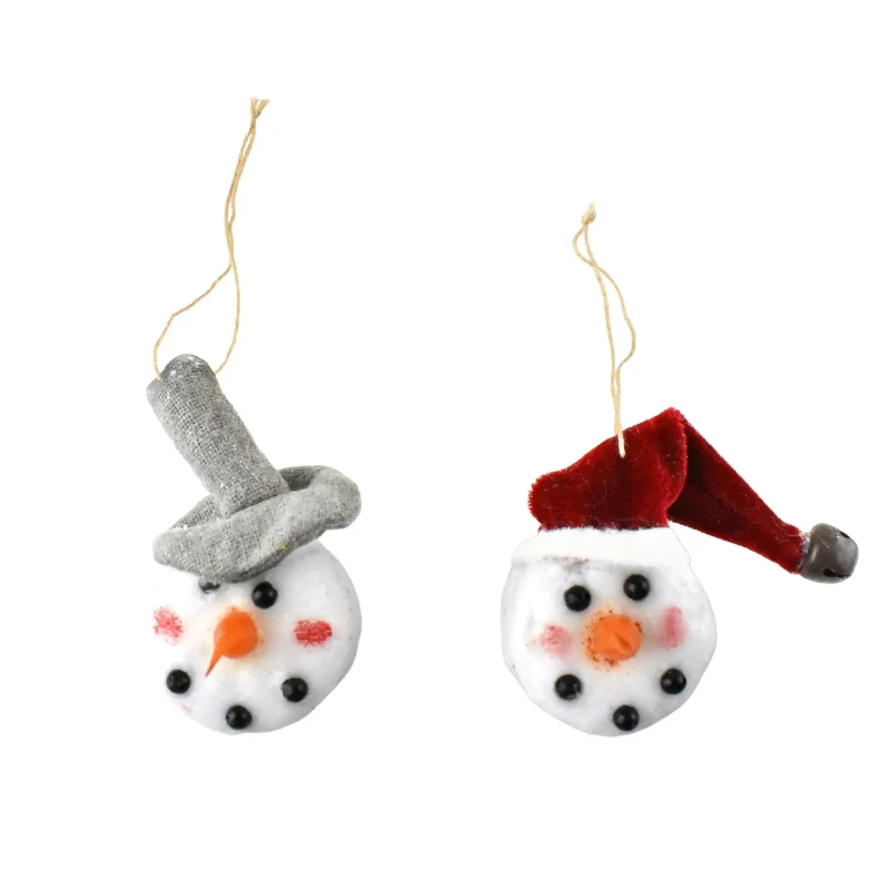 led snowmen tea lights 2 pack 1 3 4 inch christmas decor