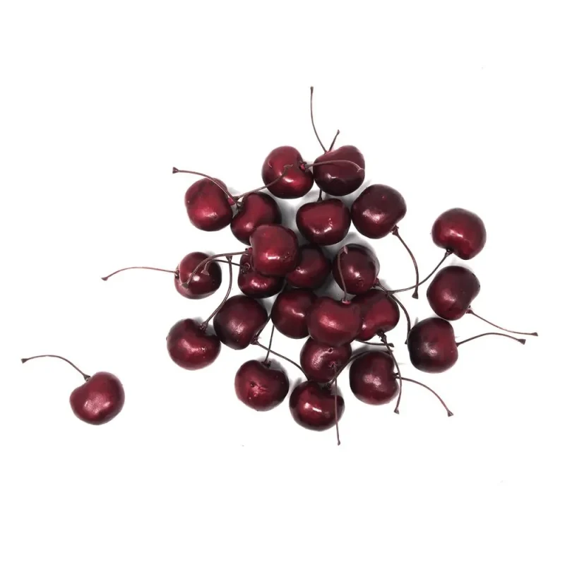 lifelike artificial cherries 1 inch 24 pack for party decor