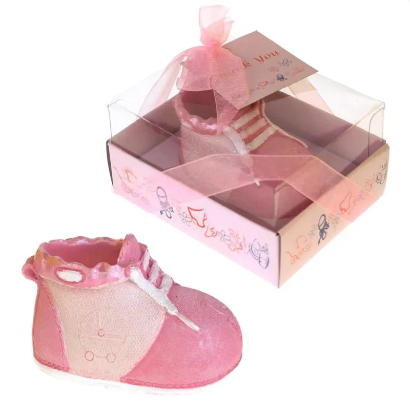 light pink baby bootie shoe favors 2 3 4 inch souvenir