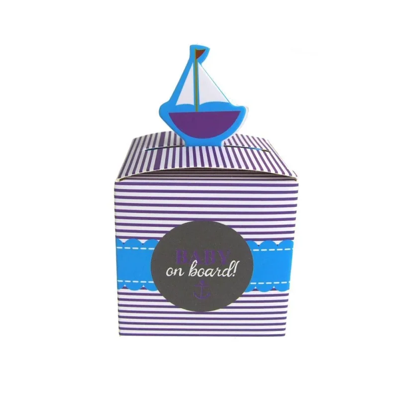 little sailor baby shower favor boxes 2 25 inch 12 pack