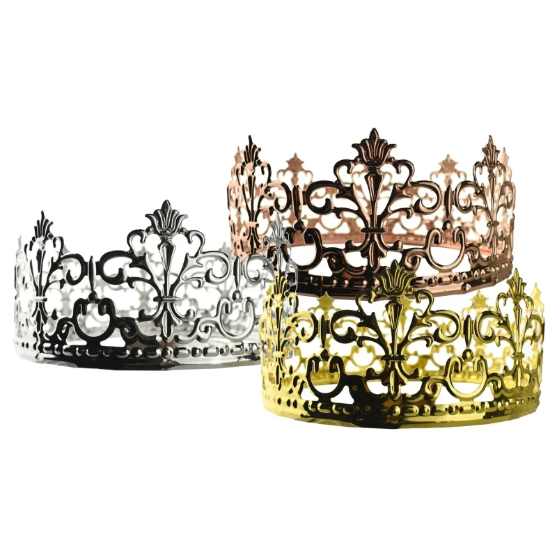 luxurious flourished metal crown 5 1 4 inch