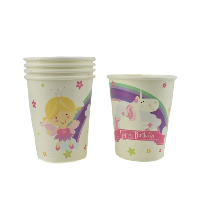 magical fairy party paper cups 9 oz 12 pack