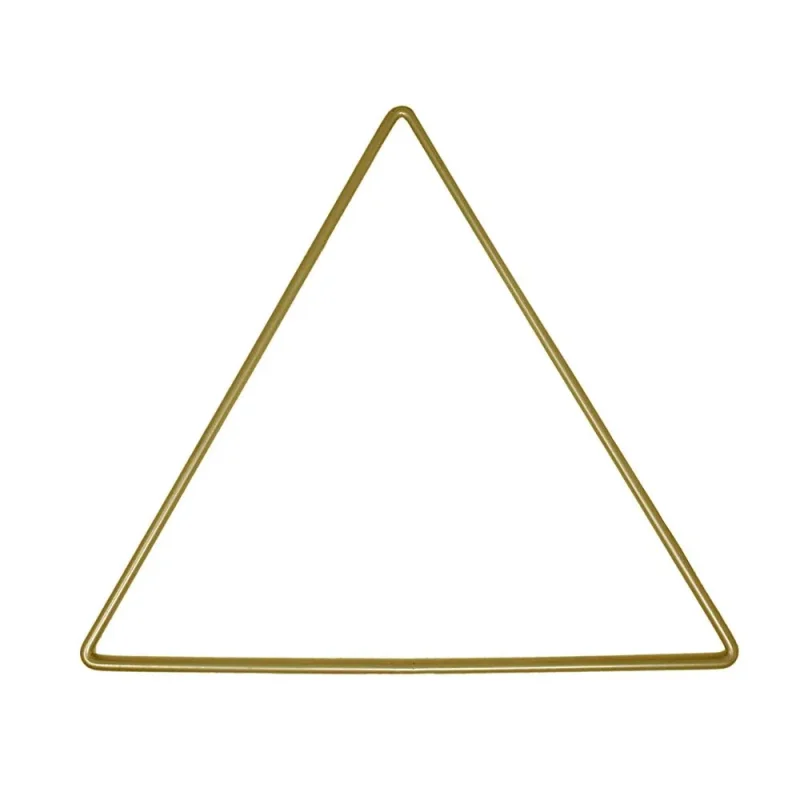 metal macrame triangle rings gold silver 11 5 set of 2