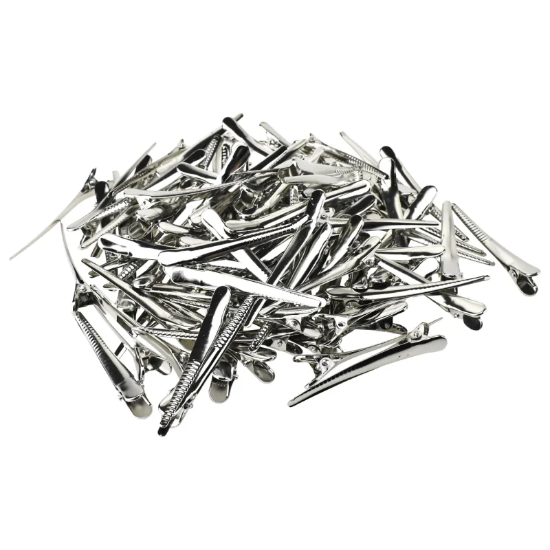 metallic 3 inch alligator clips 100 pack