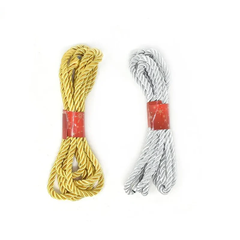 metallic 3 ply braided cord 6 5ft holiday essentials