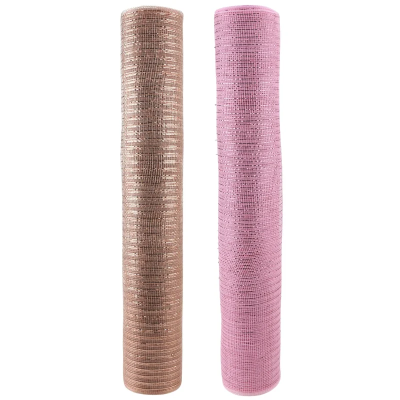 metallic floral mesh wrap roll 21in x 10yd