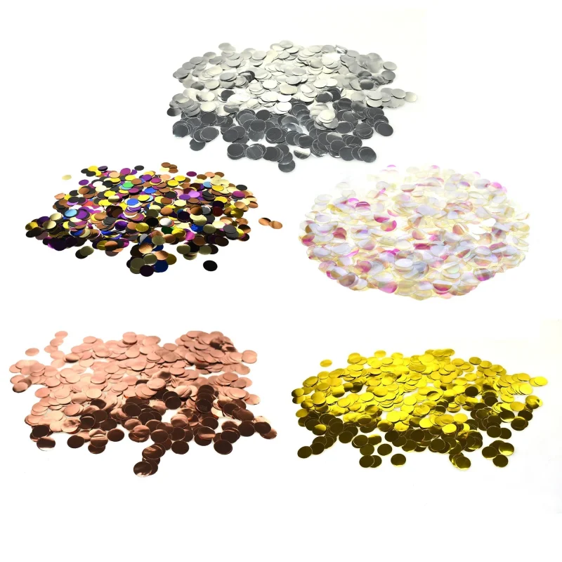 metallic round foil confetti 3 4 size 1 2 oz