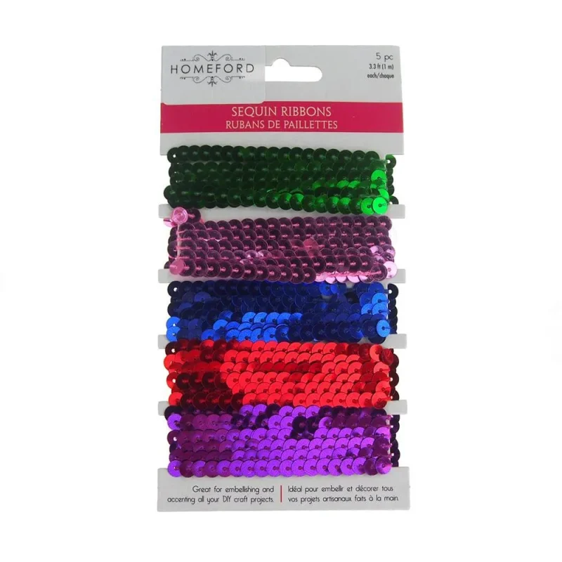 metallic sequin multi strand trim 3ft glamorous decor