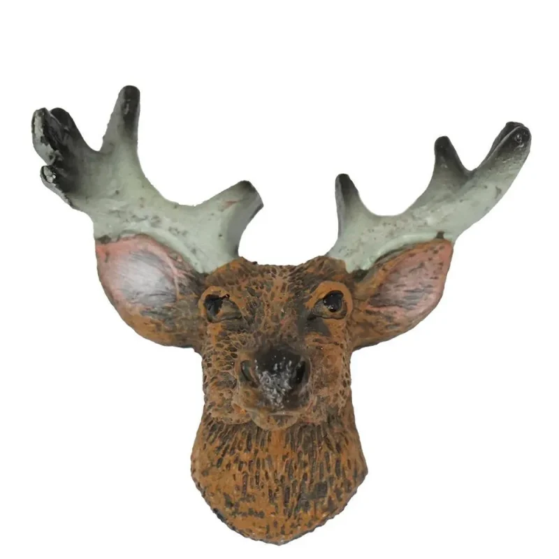 mini brown deer head mount 1 3 4 inch figurine