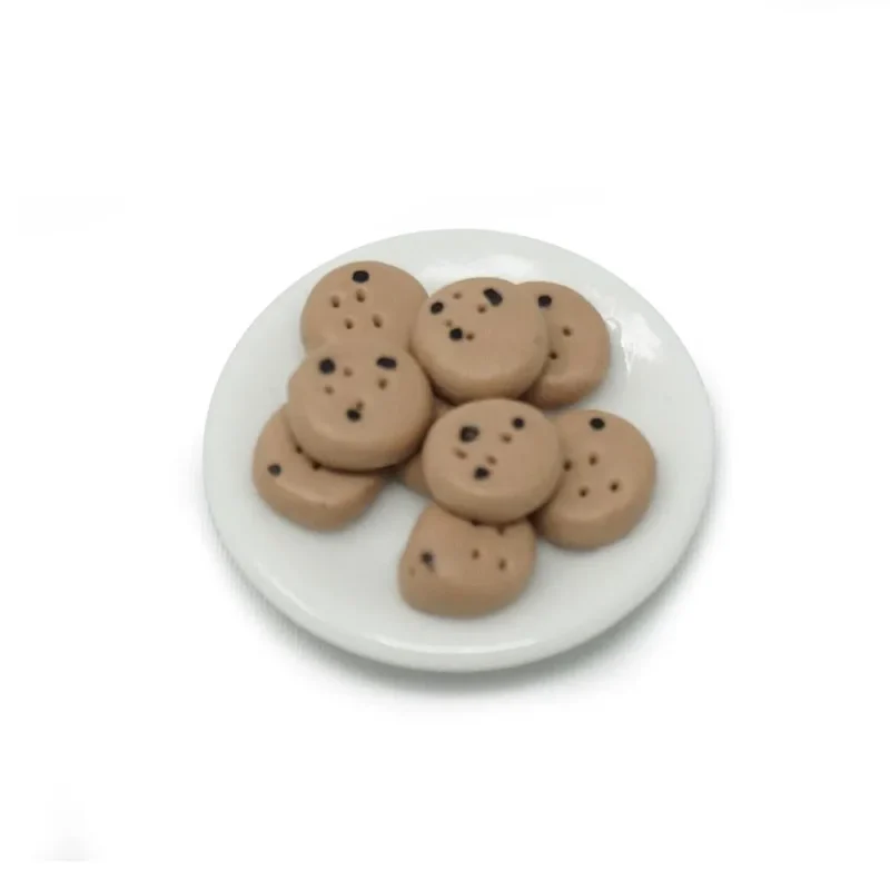 mini chocolate chip cookie plate figurine 1 1 16