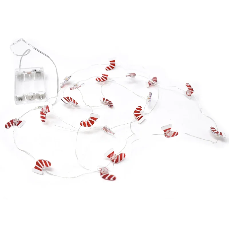 mini christmas stocking lights 5ft garland