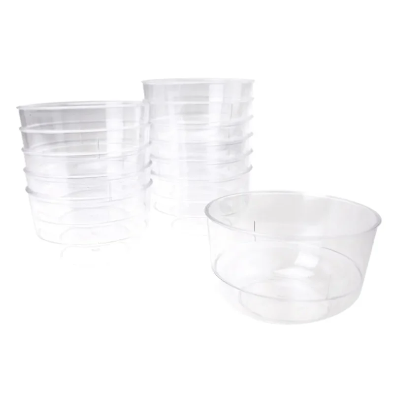 mini clear plastic dessert bowls 3 x 2 12 pack