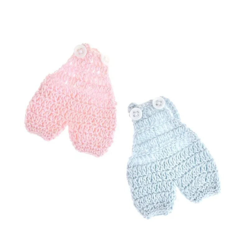 mini crochet overall jumpers 2 3 4 inch 6 pack